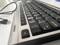 Teclado para PC ou Mac - cinza e preto- marca Clasus