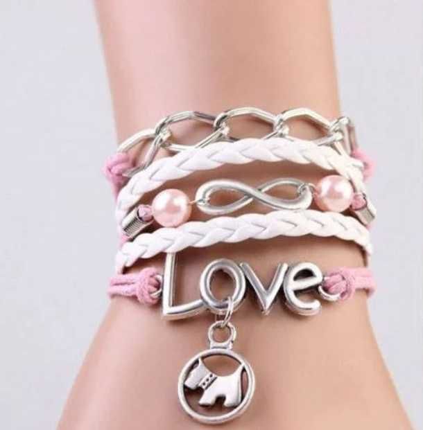 Conjunto de 4 novas pulseiras de amizade