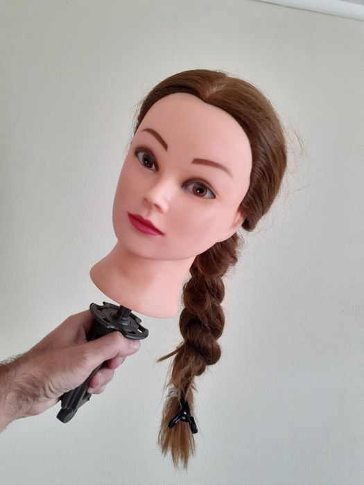 Тренировочная голова манекен учебная болванка для причёсок парекмахеру