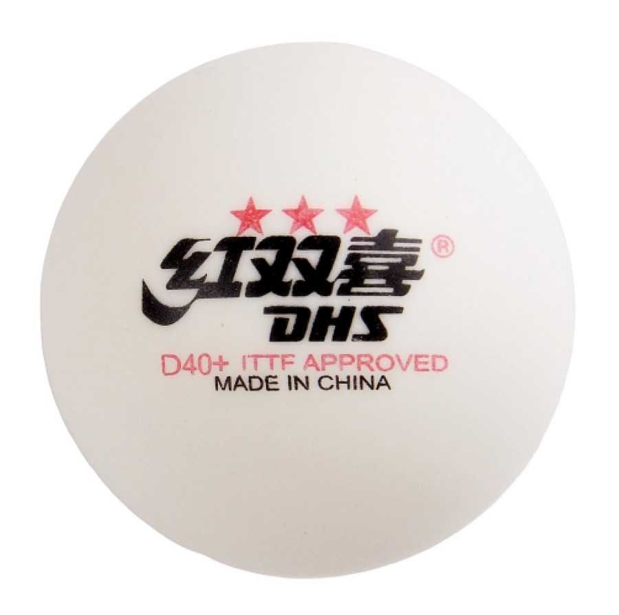 Мячи шарики для настольного тенниса DHS D40+ 3-Star 40+ 10 шт коробка