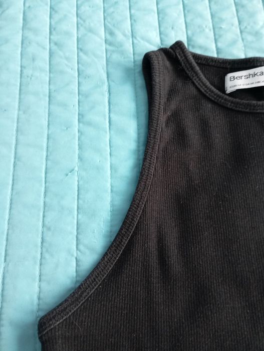 Top canelado Bershka