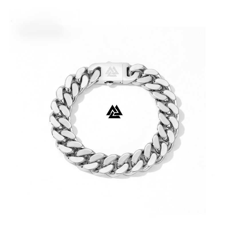 Pulseira Masculina em Aço - "Viking Style"