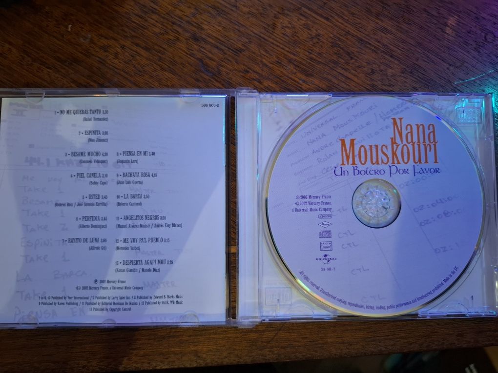 CD Nana Mouskouri - Un Bolero Por Favor 2002 Mercury