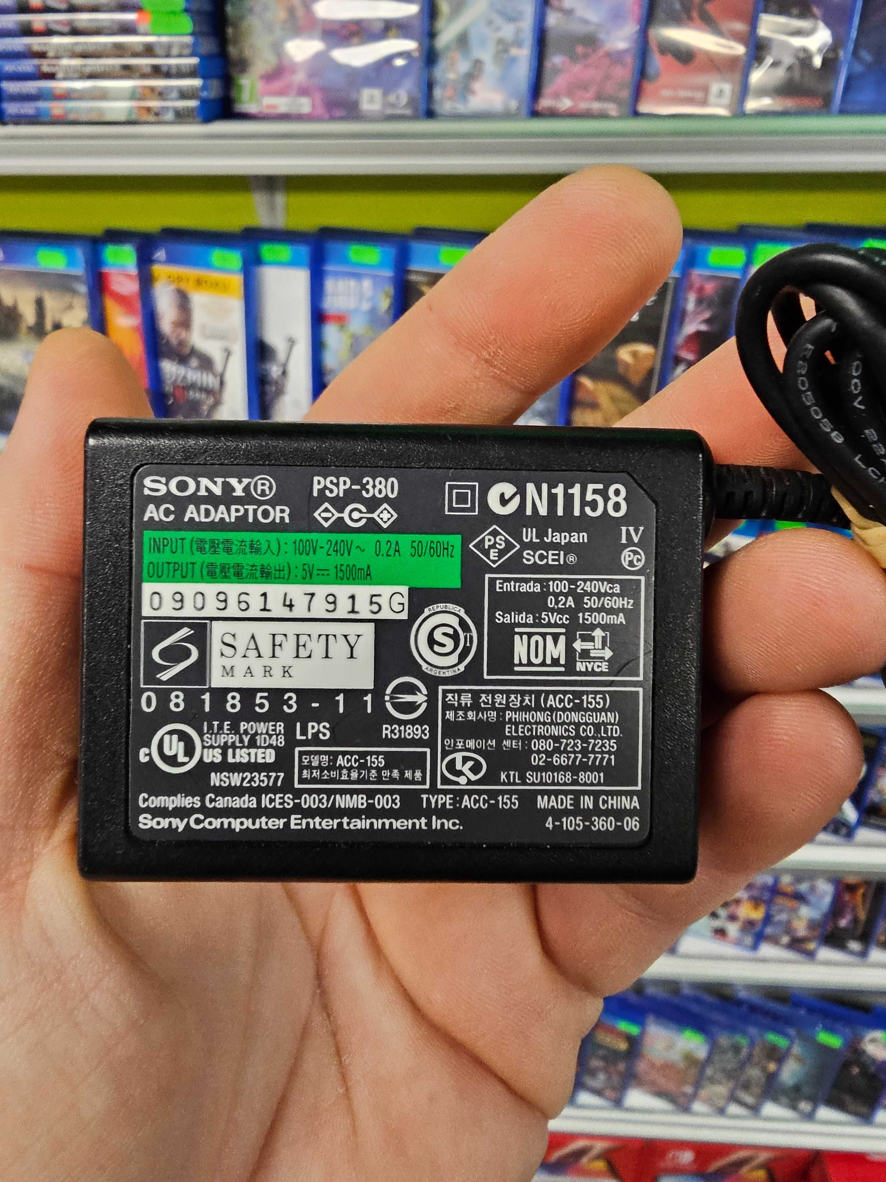 Oryginalna ładowarka PSP SONY 1500 mA dla PSP 2000 i 3000 SKLEP