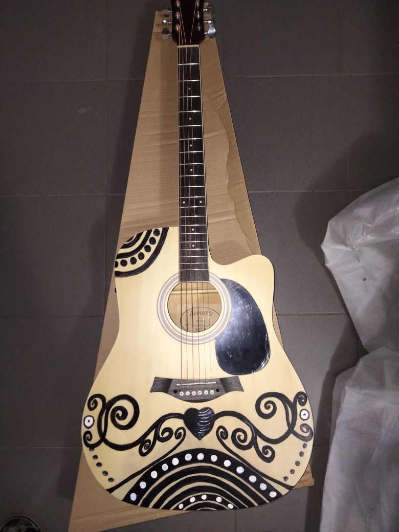 Guitarra eletroacustica western nova