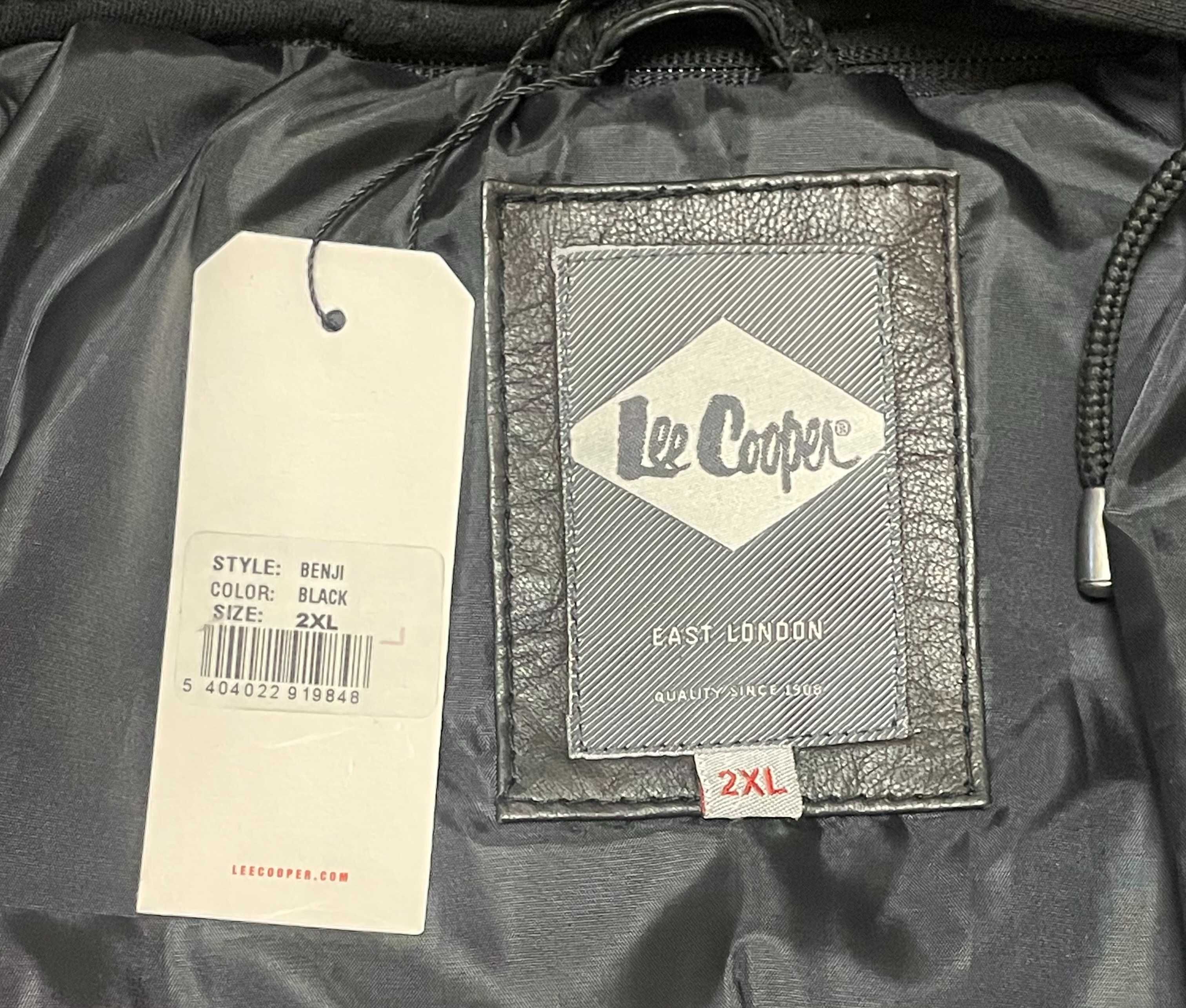 Gruba skórzana kurtka męska Lee Cooper r. 2XL model BENJI