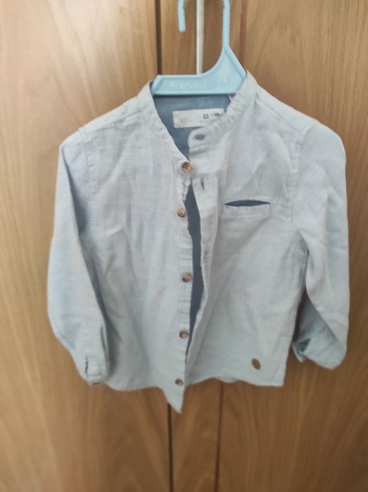 Camisola malha e camisa para menino 3/4 anos