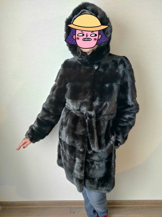 Норкова шуба розмір S-M