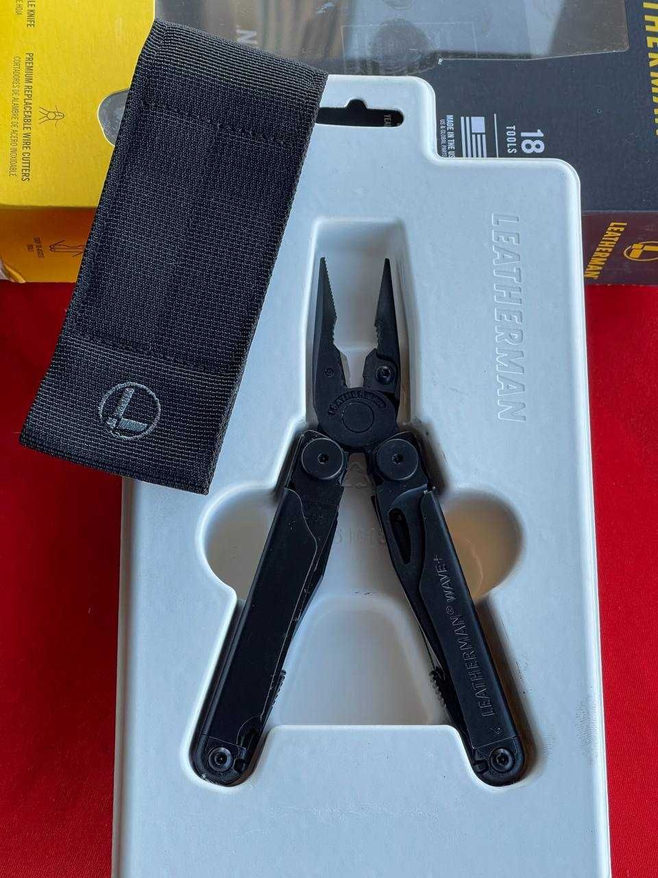 Мультитул Leatherman Wave Plus Black с чехлом на molle (Новый)