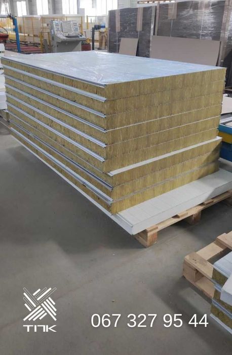 Сендвіч-панелі Сэндвич-панели мін.вата/пінопласт з заводу 780 грн/м²