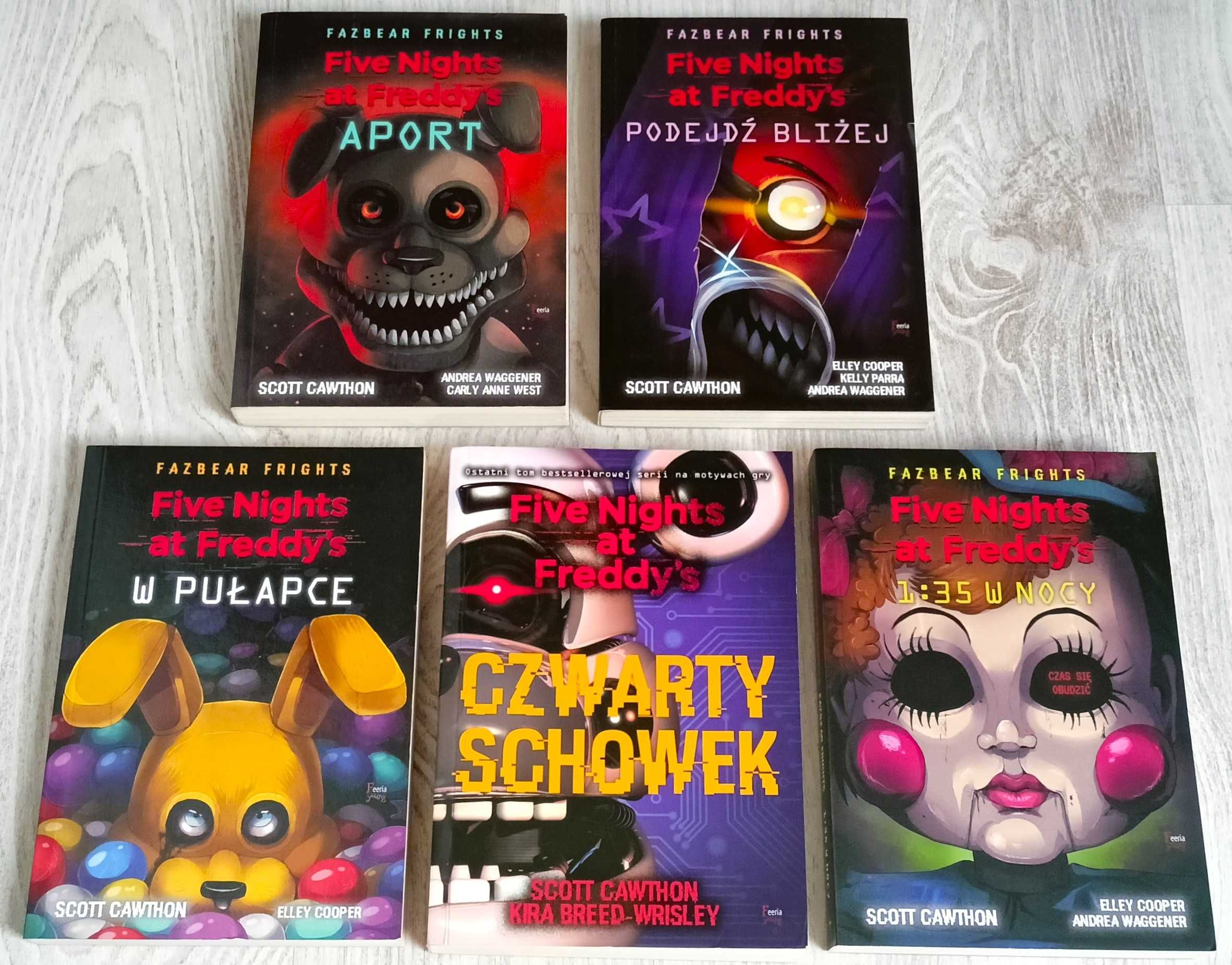 5x Scott Cawthon Five Nights at Freddy's Aport Podejdź bliżej Schowek