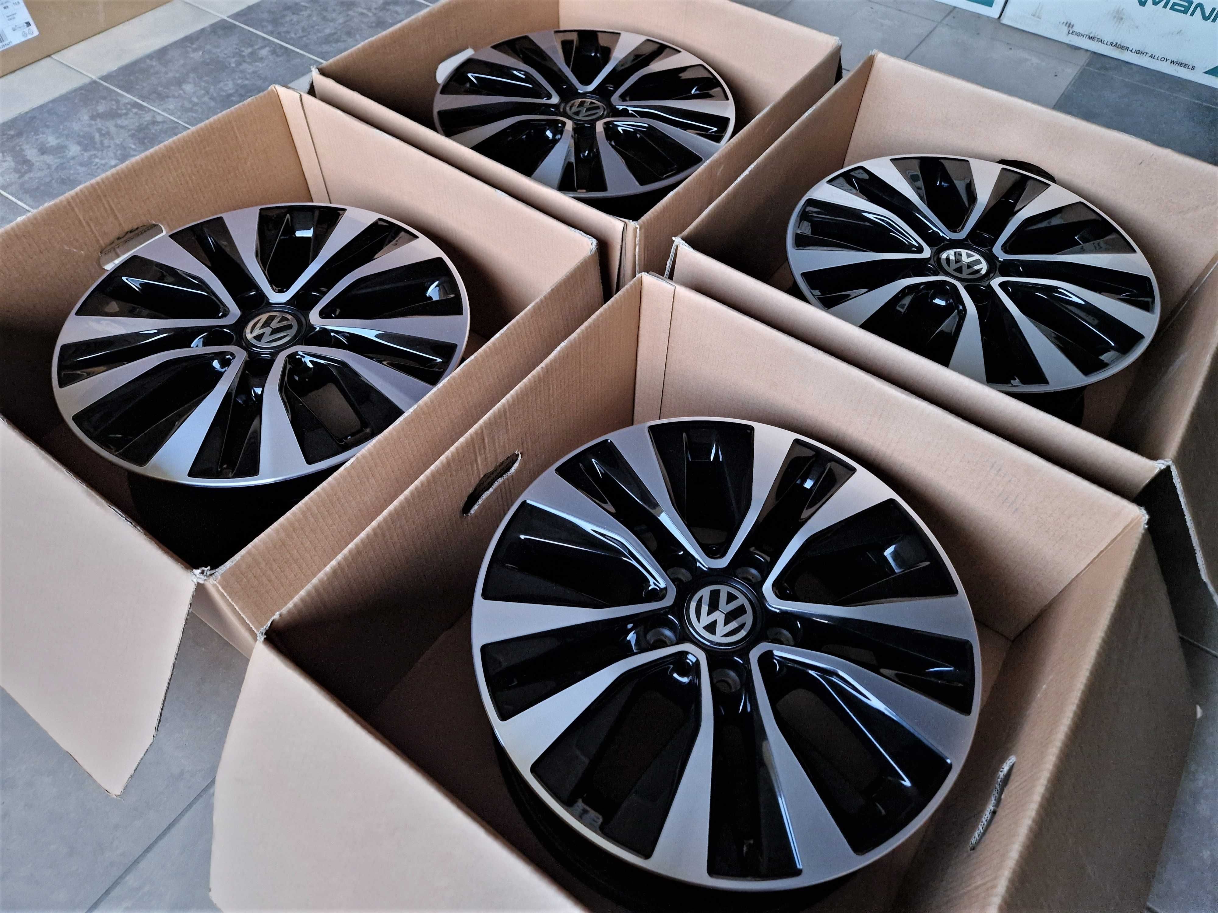 Alufelgi 16 5x112 VW Golf Passat Touran Jetta Caddy Tiguan Czarne 311#