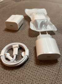 Комплект быстрой зарядки для iPhone адаптер с кабелем USB-C -Lightning