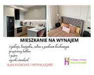 4 pokoje, I piętro, balkon, 2 miejsca parkingowe, nowe budownictwo