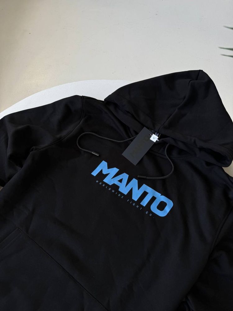 Худі Manto Gym чорне/ чорна кофта манто зал/ чоловіча кофта манто