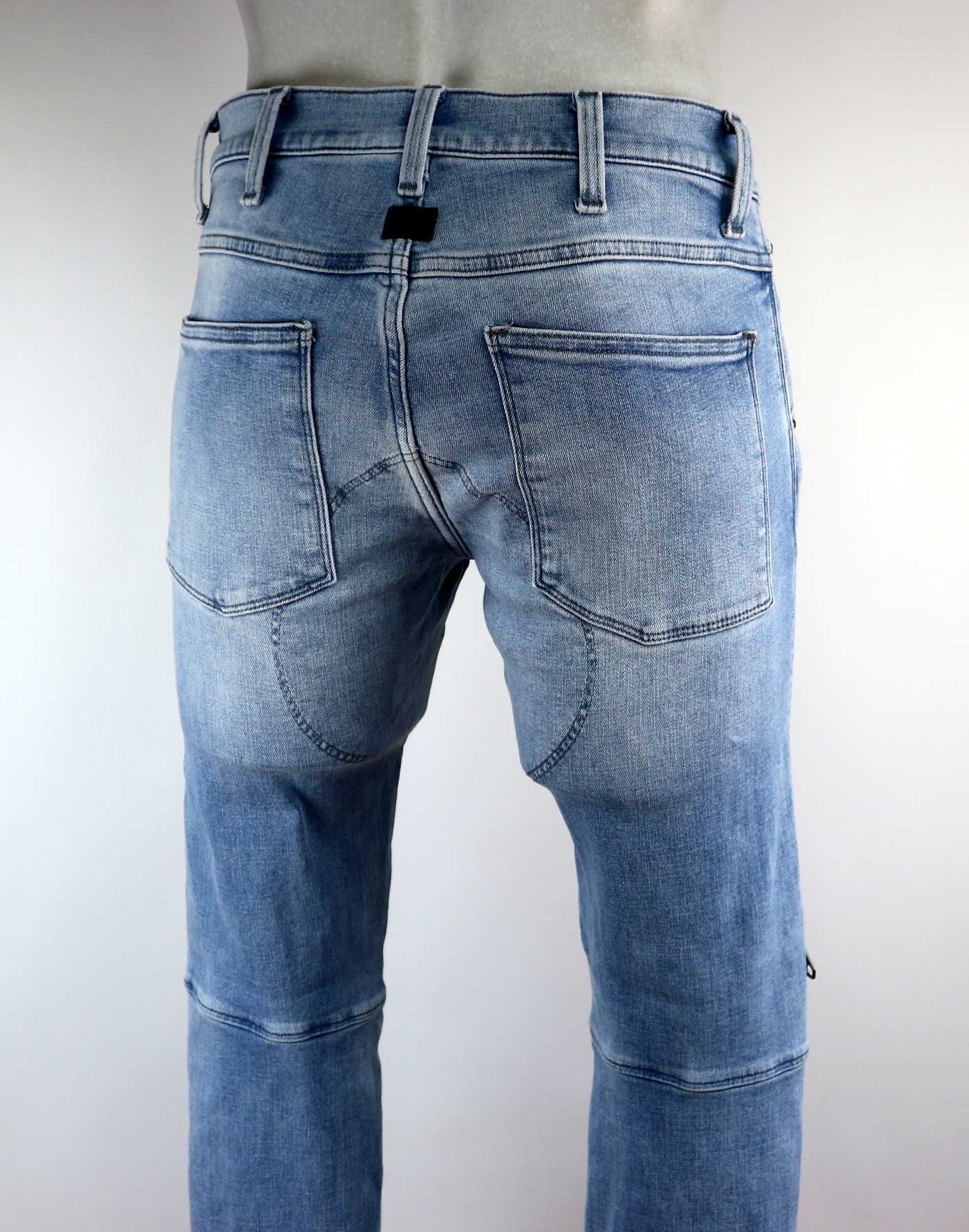 G-star 5620 3D Zip Knee Skinny spodnie jeansy W29 L32 pas 2 x 39/42 cm