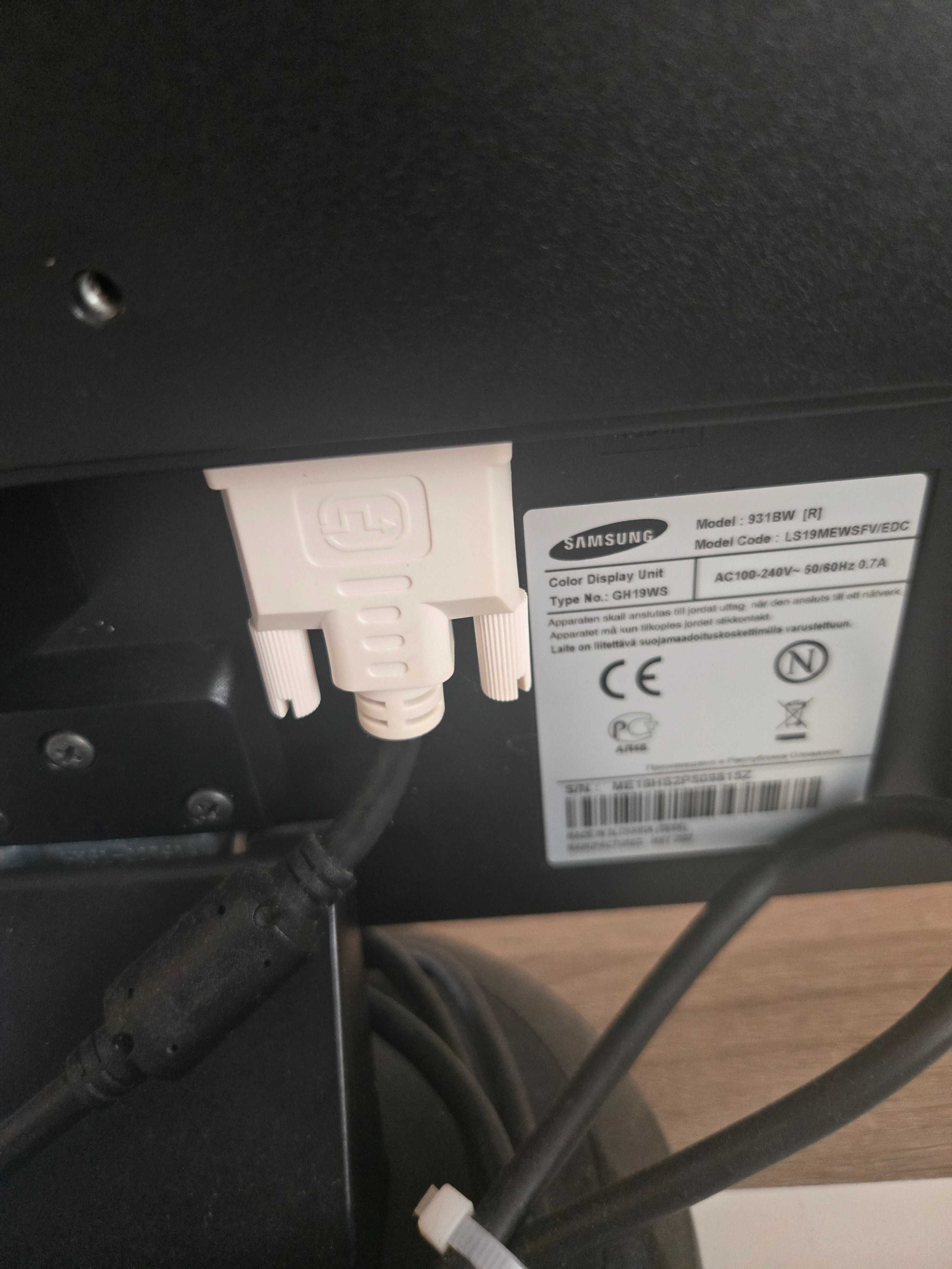 Monitor samsung model 831BW 19 '