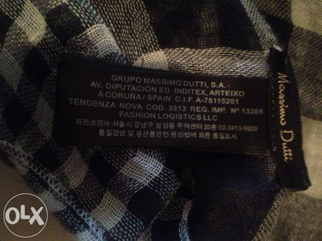 Vendo Cachecol Massimo Dutti Homem azul e branco