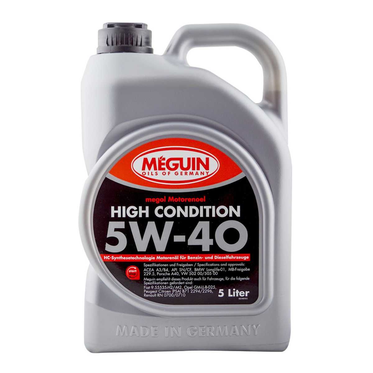 MEGUIN High Condition SAE 5W-40 5 Л