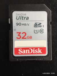 Karta pamięci SanDisk ultra 32GB nowa szybka