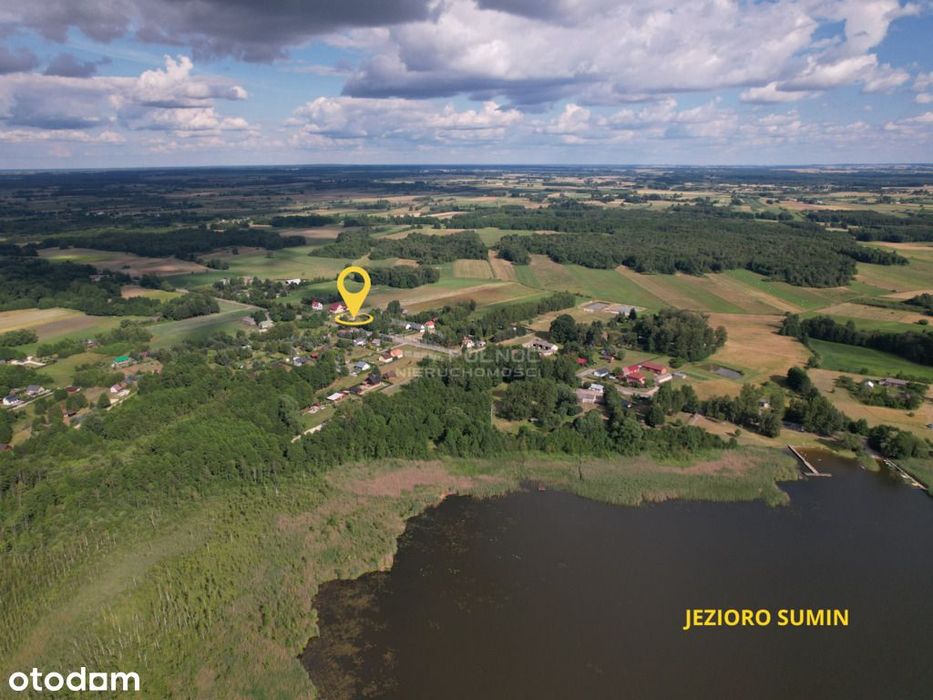Działka budowlana blisko jeziora Sumin!