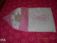 Saco-cama para bebé - cor de rosa