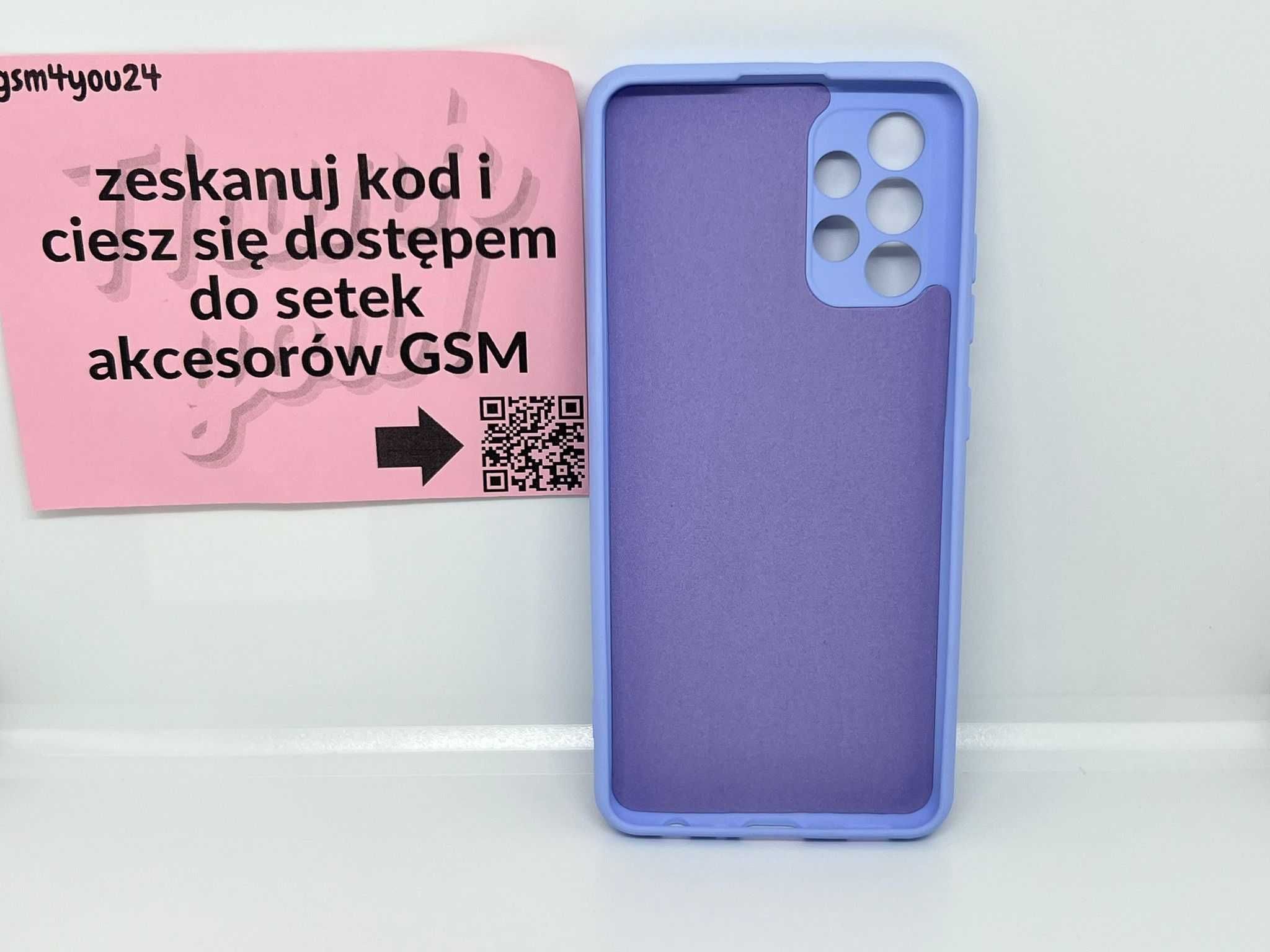 Silicone Case, Silikonowe elastyczne Etui Samsung Galaxy A32 5G Fiolet