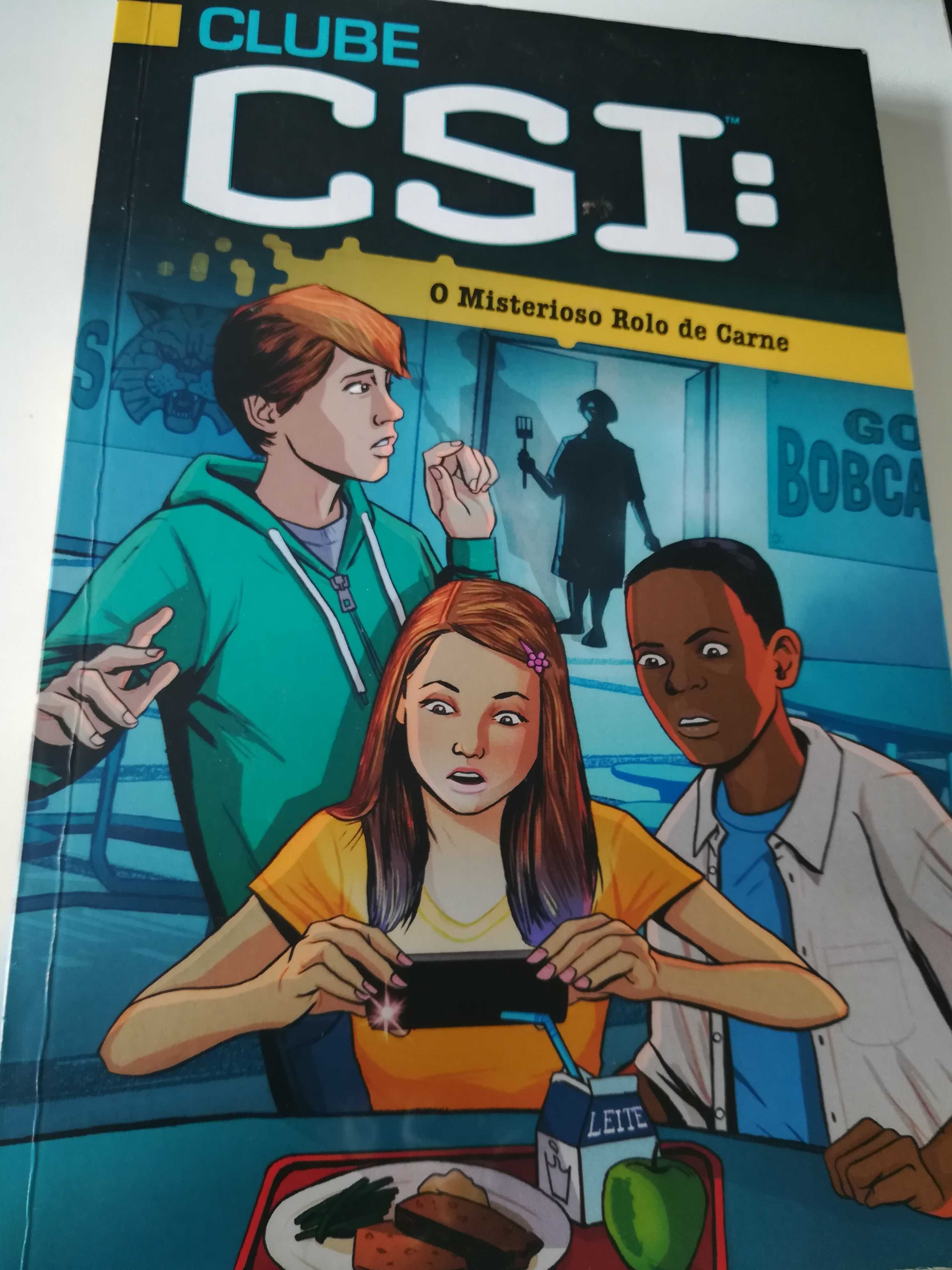 Livros juvenis conjunto de dois Clube CSI