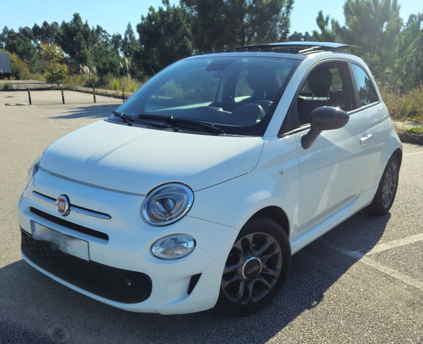 Fiat 500 1.0 Hybrid  Panorâmico Como Novo!