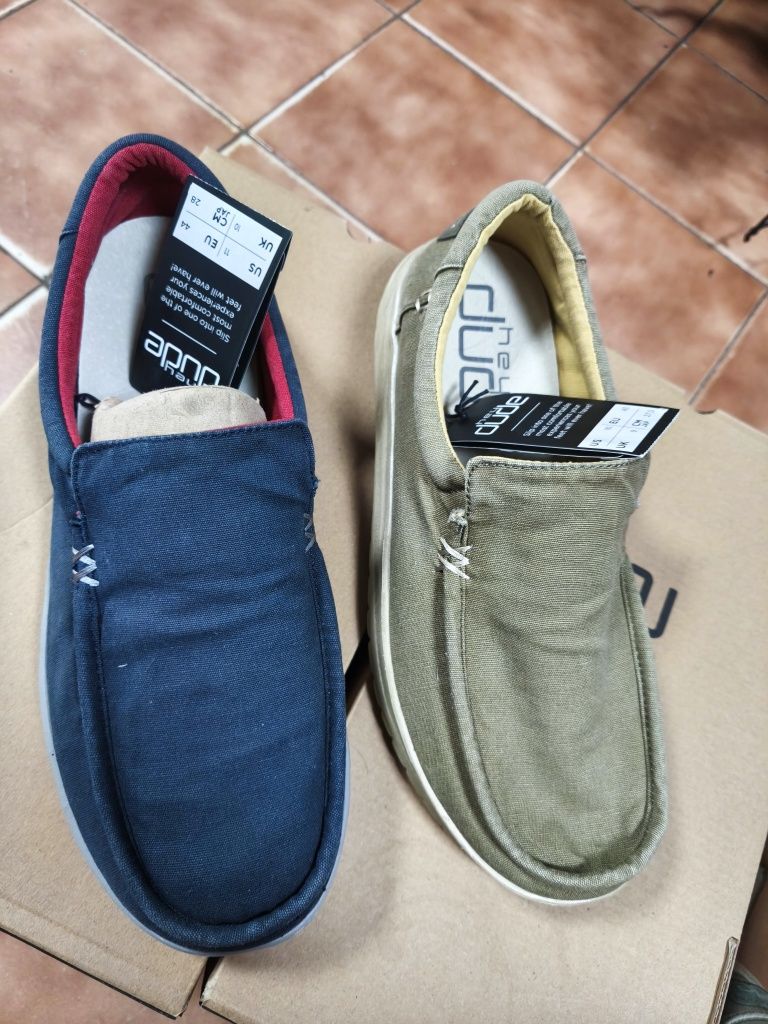 Мокасины Hey Dude Wally, ткань,пена, super light 42,43,44.