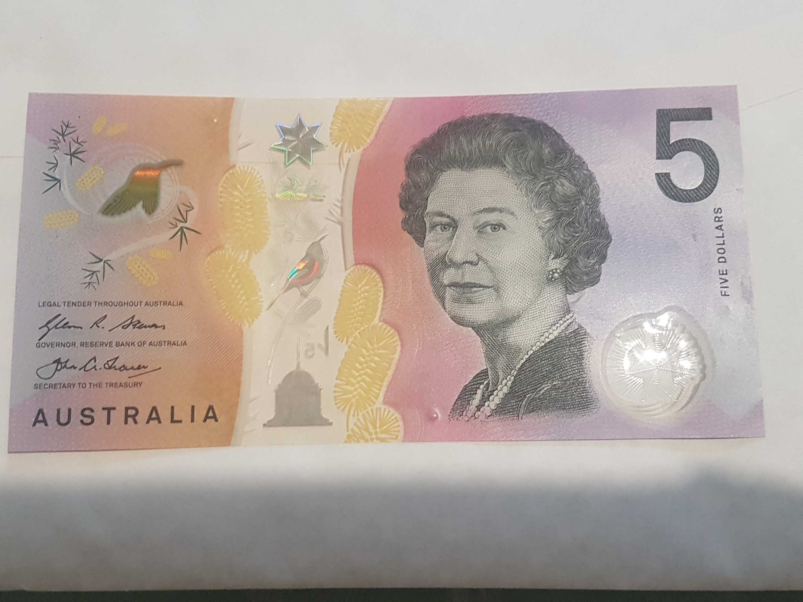 Nota 5 Dollars Austrália