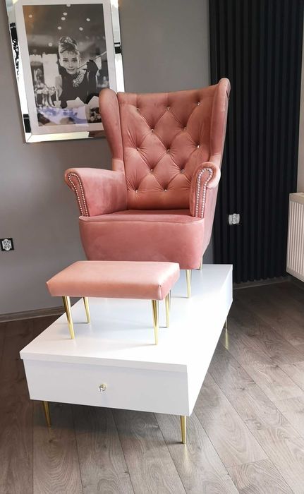 Podest do pedicure z fotelem i podnóżkiem Nowy Promocja Wysyłka 48 h