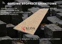 Schody Stopnice Parapety Granitowe gotowe 150x33 oraz pod wymiar