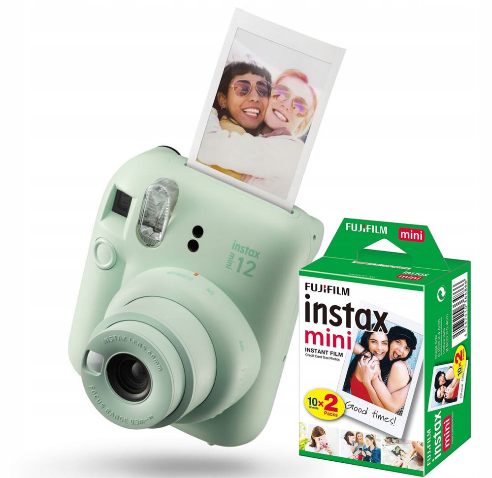 Aparat Fujifilm Natychmiastowy Drukuje Zdjęcia Instax Mini 12 Kamera