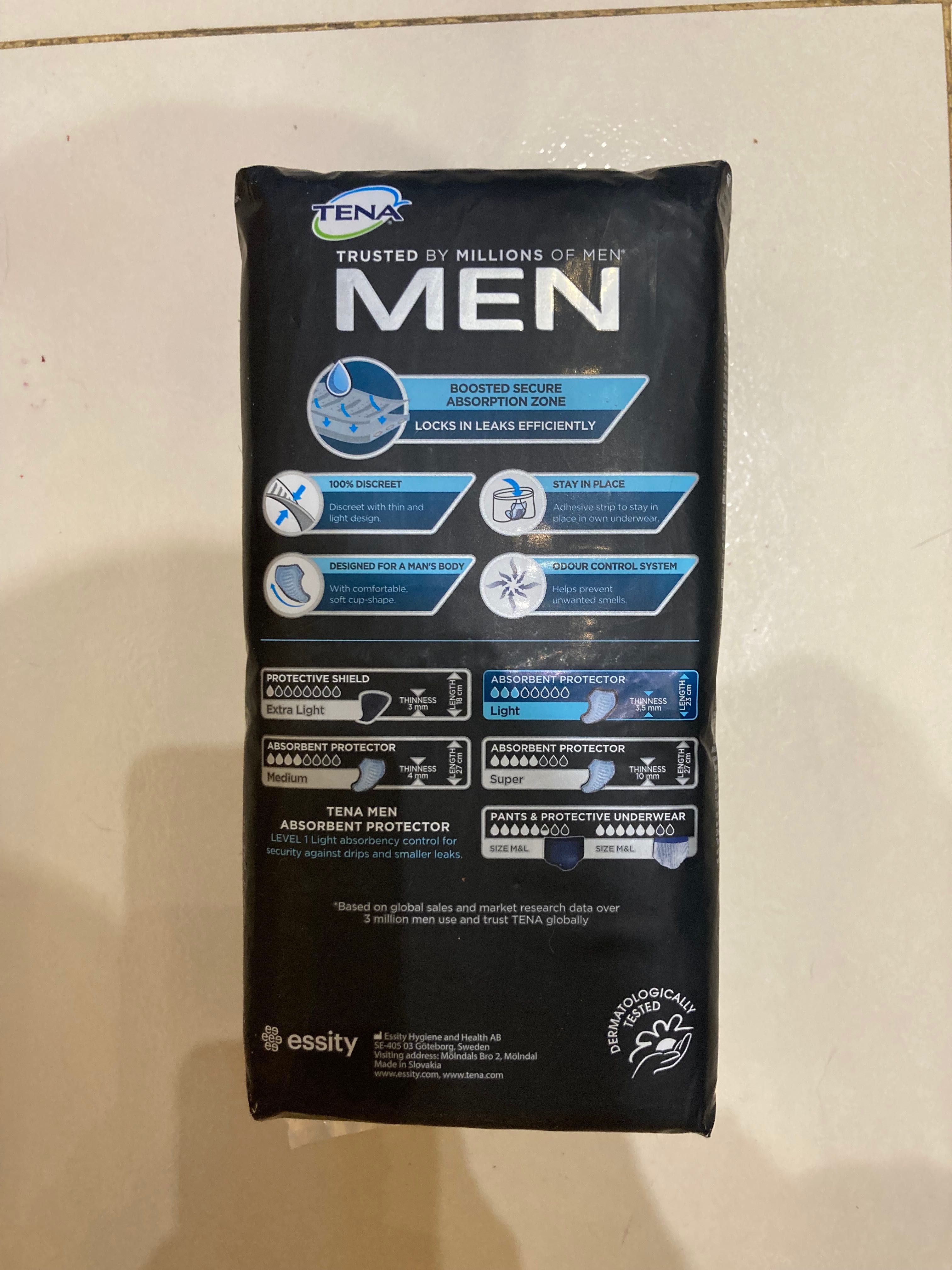 TENA MEN Absorbent Protector - wkładki urologiczne - 4 opakowania