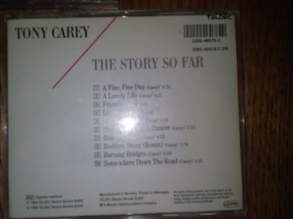 Продам свою коллекцию лицензионных CD Tony Carey