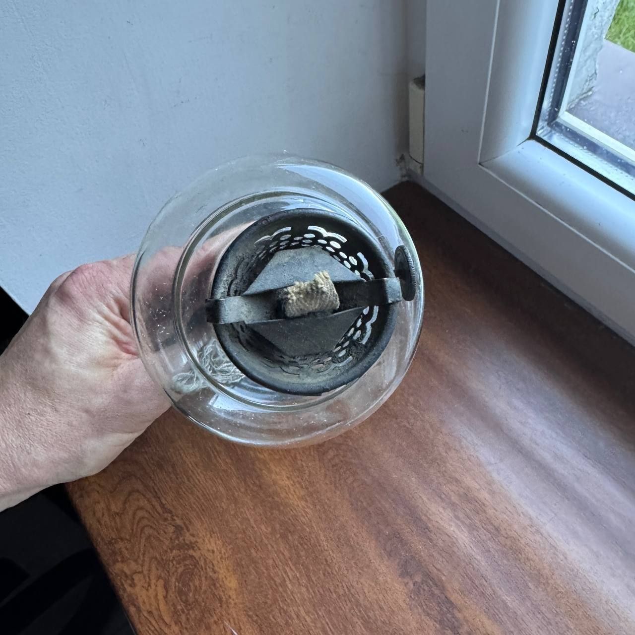 Lampa naftowa Szkło/Cynkal pierwsza połowa XX wieku