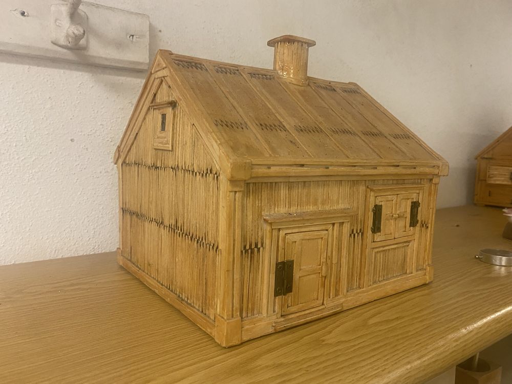 Casa feita de fósforos.