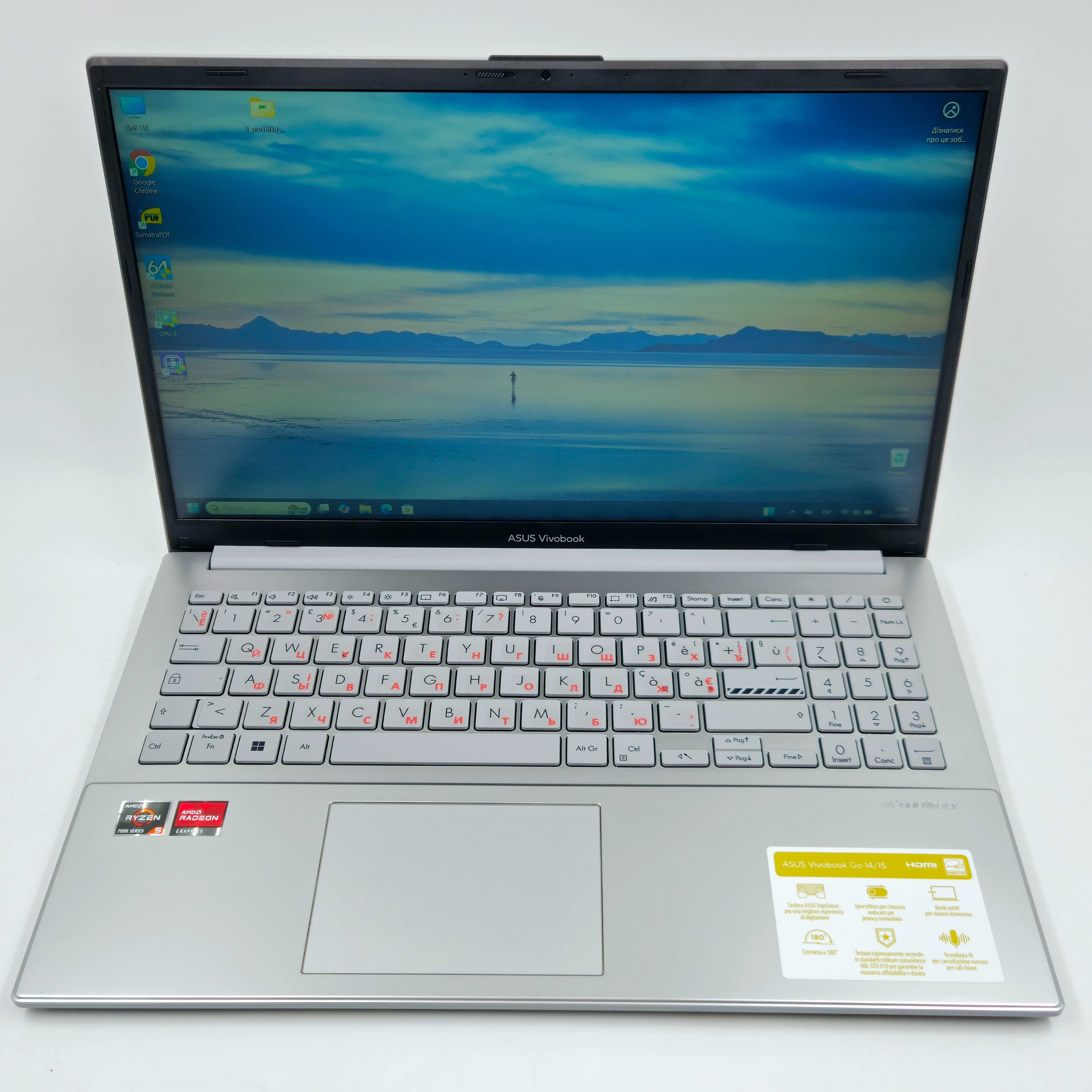 Ноутбук Asus Vivobook Go E1504FA (15.6"TN/R5-7520u/16GB DDR5/512G)