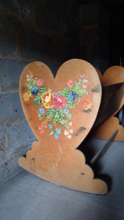 łóżeczko, Kołyska malowana ręcznie