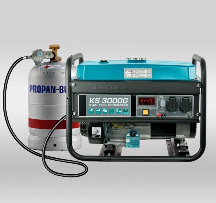 Газобензиновий генератор 3кВт Konner&Sohnen KS 3000G