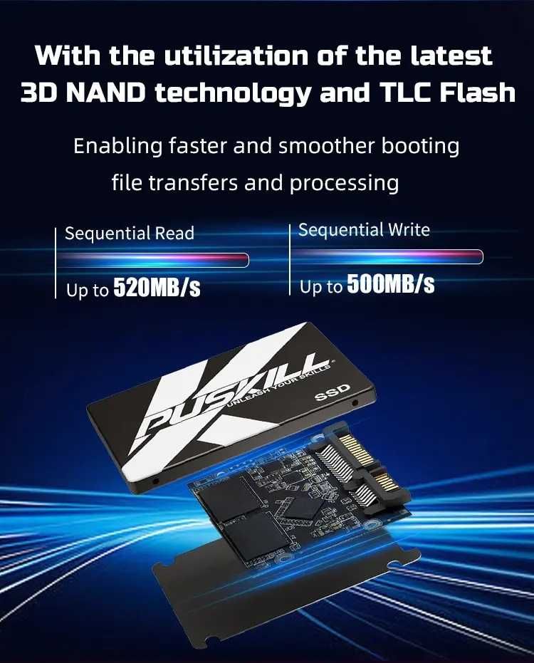 Puskill dysk SSD 2TB  2,5 cala Sata III Nowy