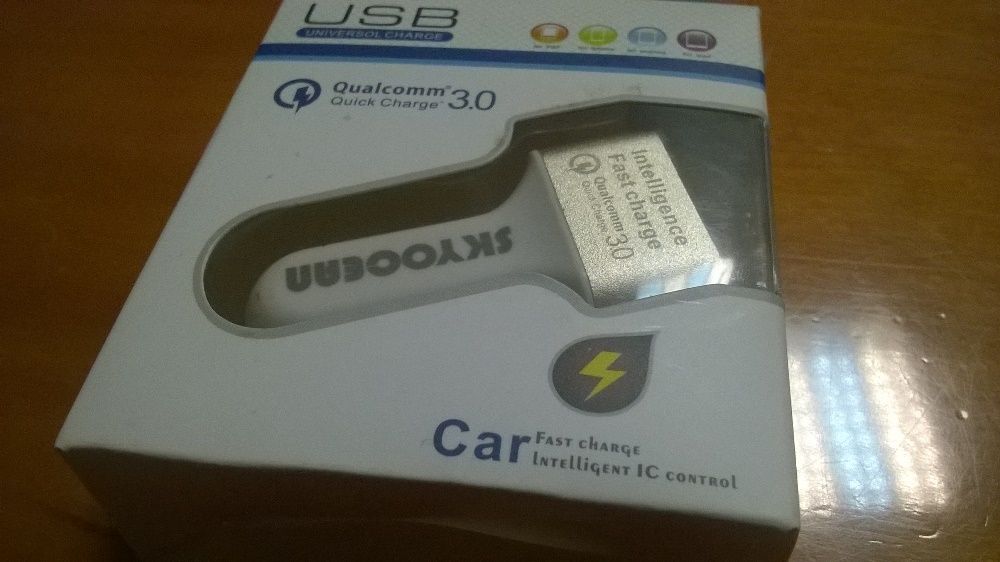 Carregador isqueiro Qualcomm Quick Charge 3.0 Carga Rápida 42W 3xUSB