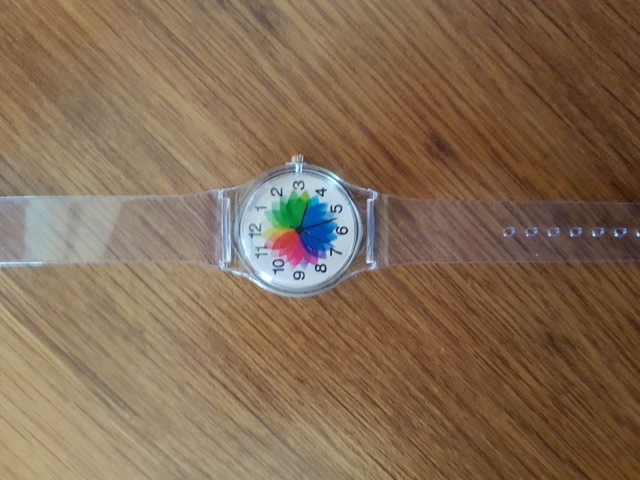 Nowy zegarek jelly przezroczysty - unisex.