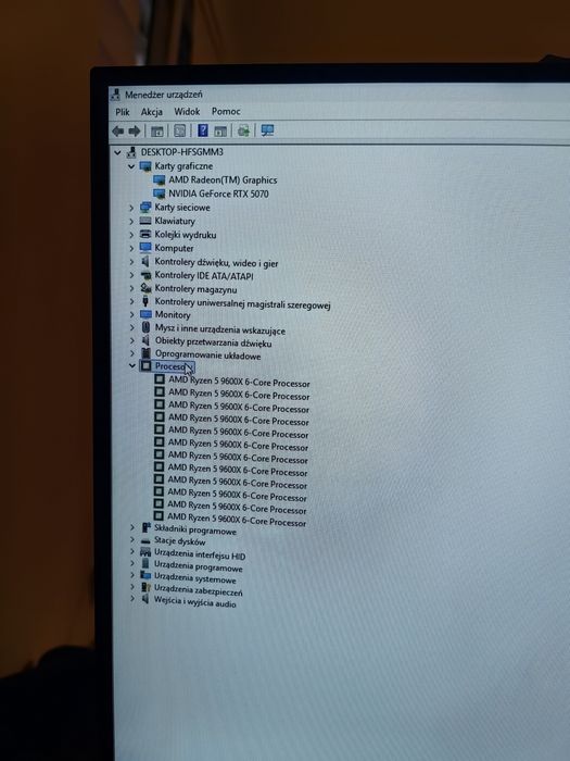 Komputer do gier ryzen 5 9600x Rtx 5070