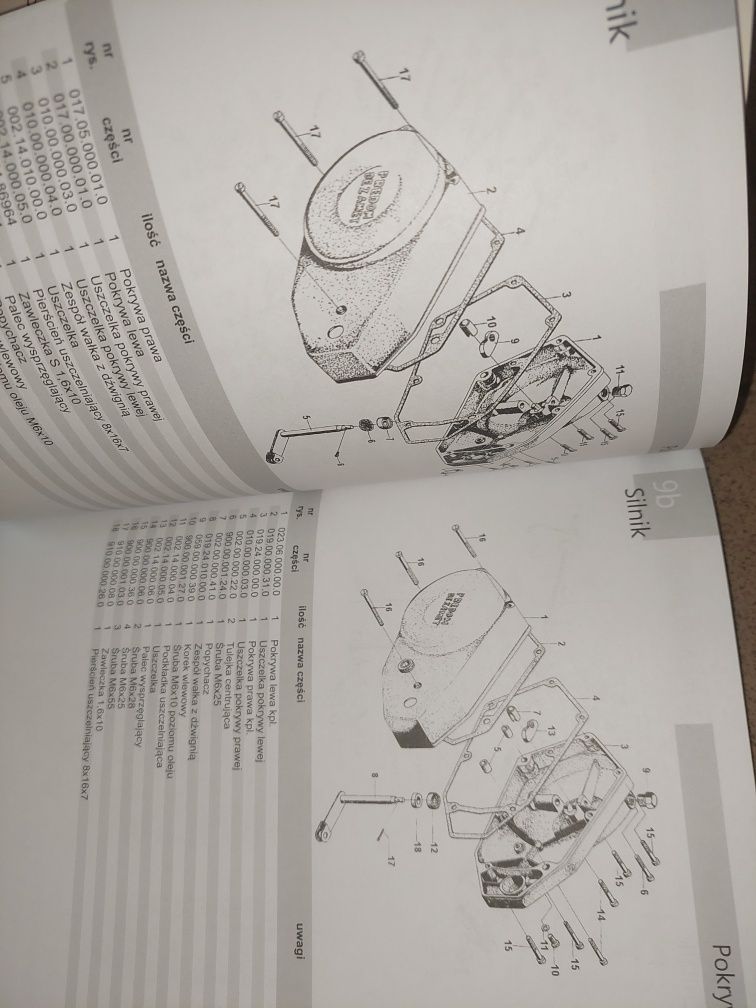 Nowy zestaw kranik zbiornika baku paliwa rama+katalog czesci motorynka