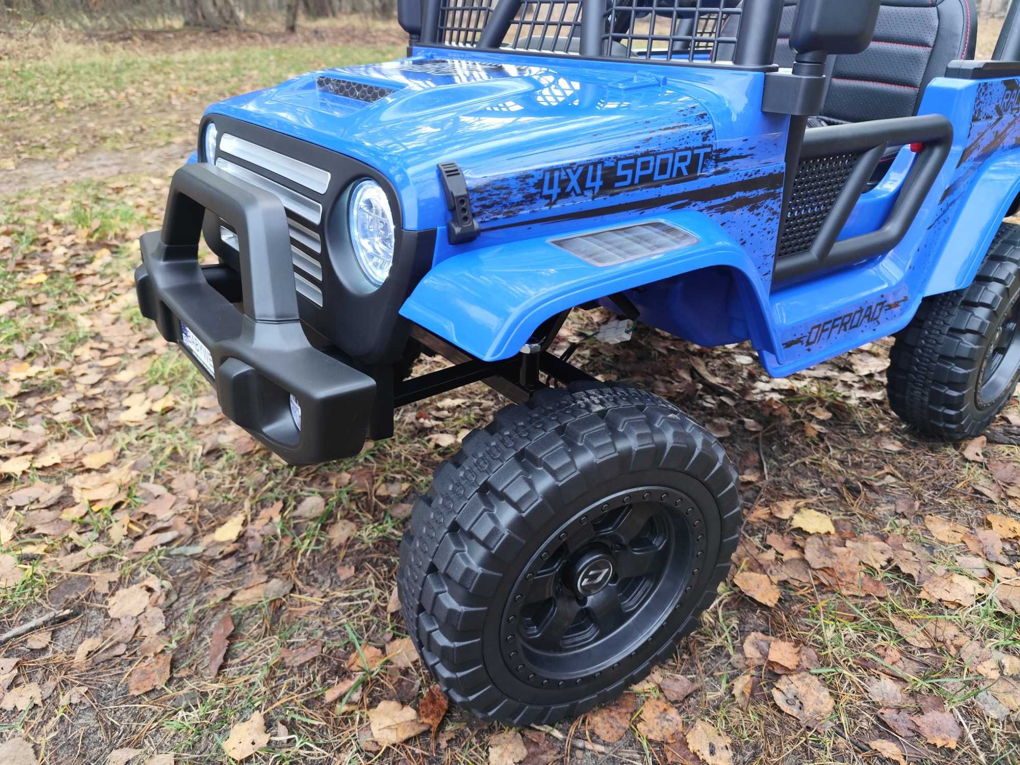 Auto Na Akumulator Jeep 4x4 Dla Dziecka - Pilot - Miękkie koła