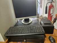 Computador + impressora talões + teclado + monitor