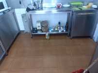 Bancada de apoio em inox