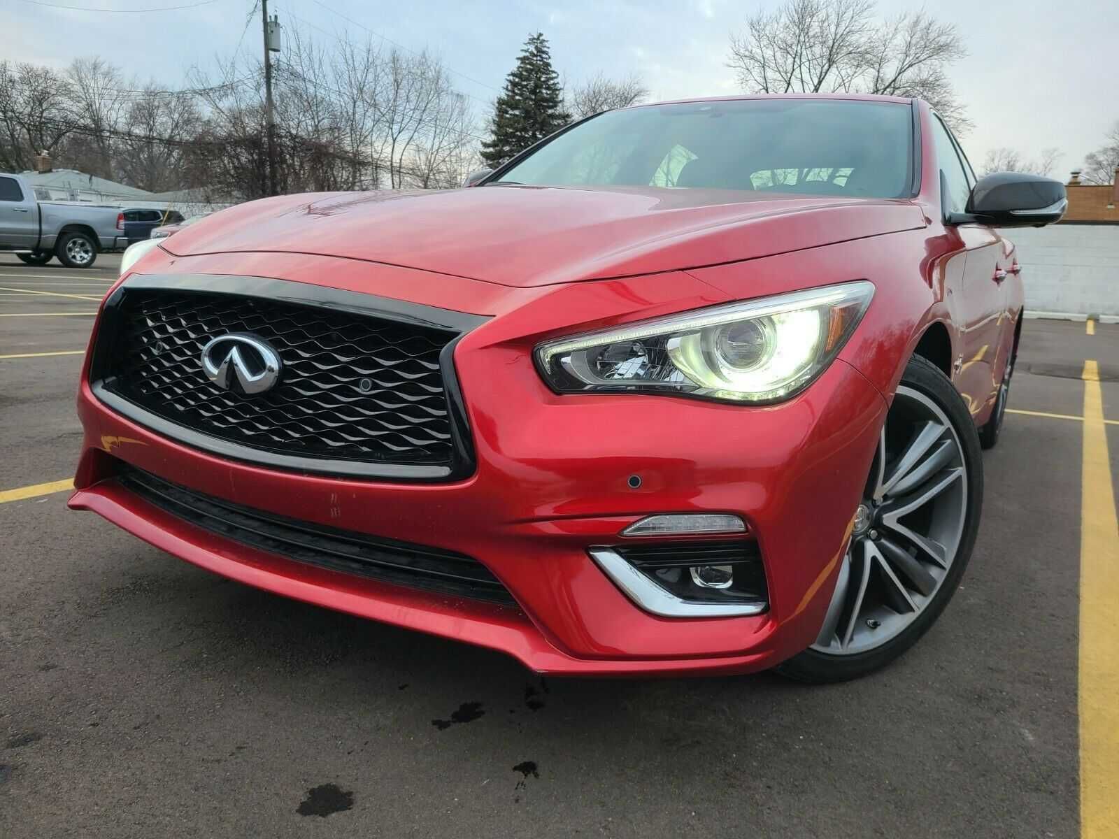 Infiniti Q50 sport решетка в бампер передний INFINITI.CENTR